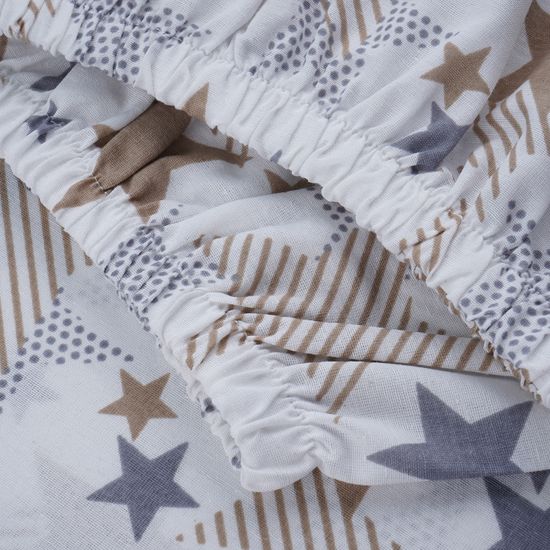 Простыня на резинке  Сартем,  160x200х30 , ранфорс  DOMTEKC