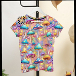 Мухоморы неон (велюр эффект)