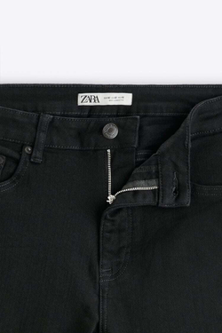 ZARA ДЖИНСЫ SLIM FIT, ЧЕРНЫЙ
