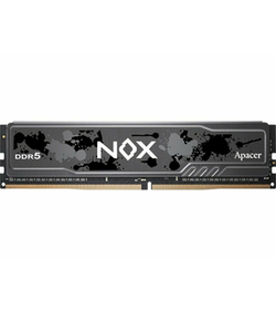 Apacer DDR5 16GB 6000MHz DIMM NOX Black Gaming Memory (PC5-48000) CL40 1.35V (Retail) 2048*8 Heat Sink (Retail) 3 years (AH5U16G60C512MBAA-1)