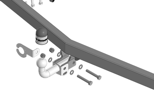 Фаркоп Motodor для Chery Tiggo 9 2024-н.в (оцинк. Шар)(паспорт и сертификат в комплекте)(без электрики) 99024-A