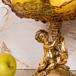 Фруктовница-конфетница Эдем Бронза