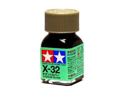 X-32 Краска Tamiya Титан Серебристая (Titanium Silver), эмаль 10мл