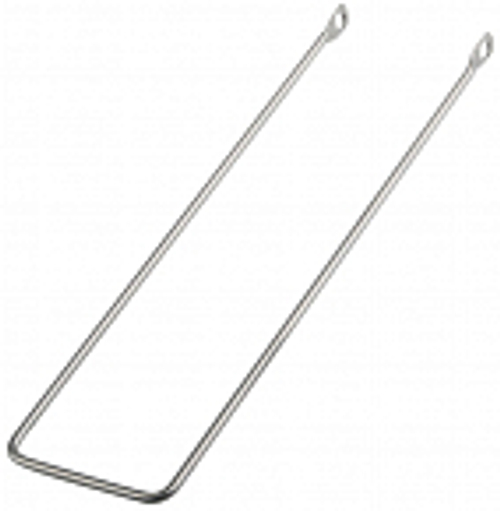 Подпорка для велокорзины 26", длина 380мм, стальная, хромированная