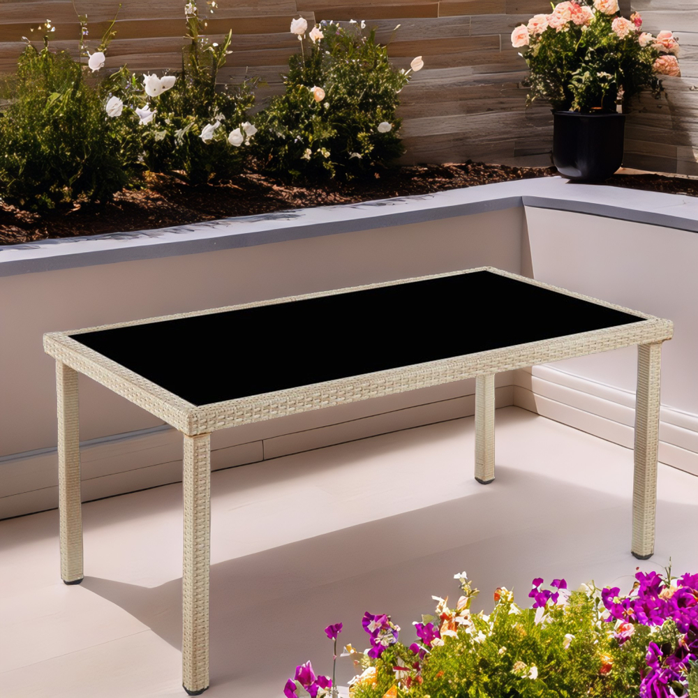 Мебель из искусственного ротанга на 8 персон, стол ЕГИПЕТ «EGYPT»+ 8 кресел Анкор Greige