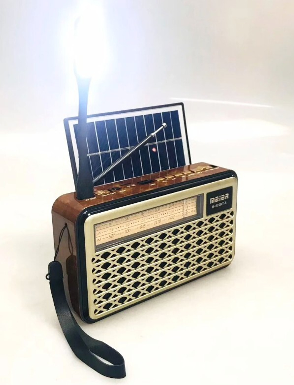 Радиоприемник с MP3 плеером +Solar panel Meier M-522BT-S