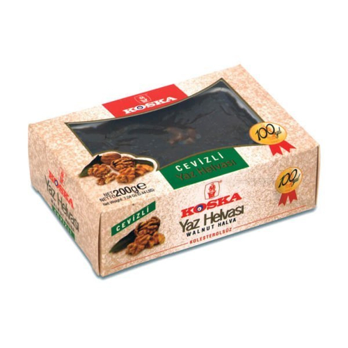 Халва летняя  Koska с грецким орехом, картон 200 гр