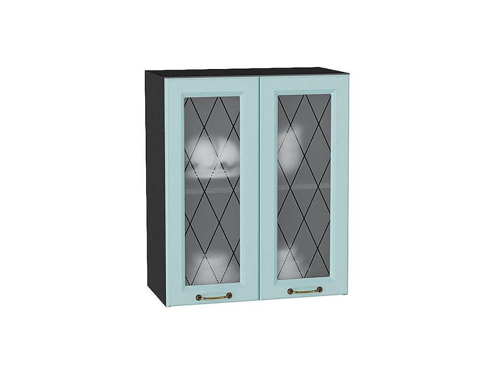 Шкаф верхний с 2-мя остекленными дверцами Ницца