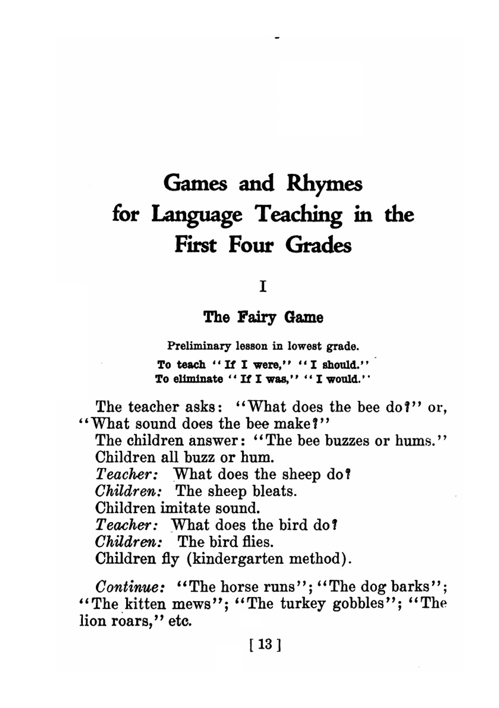 Games and Rhymes for Language Teaching in the First Four Grades | A.G. Deming