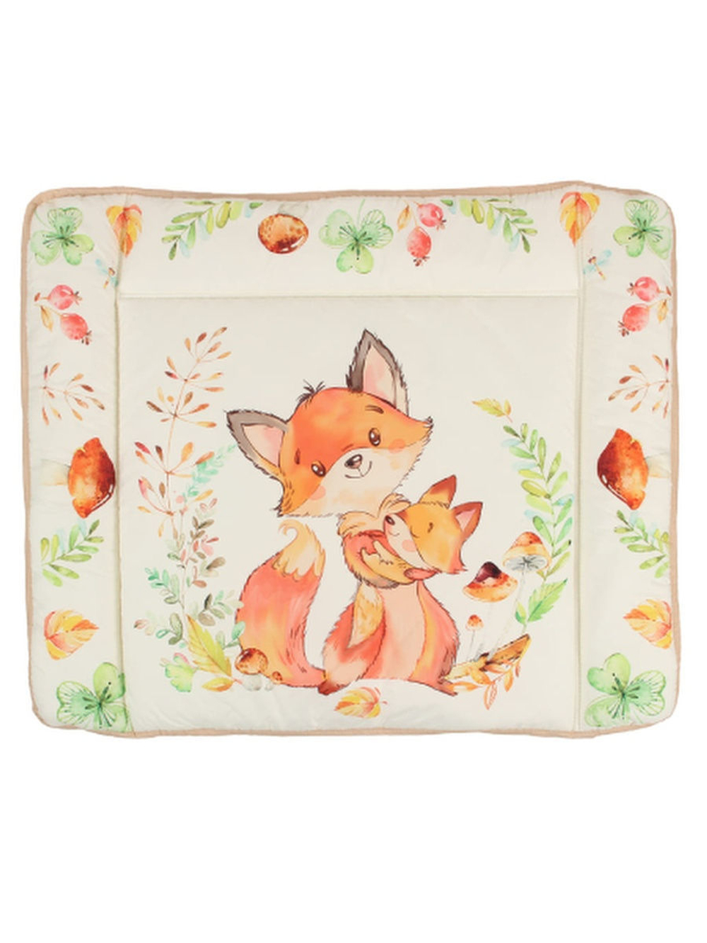 Матрасик для пеленания 800*670 ЗВЕРЯТА (Лисята) Арт. 0502