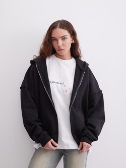 Зип-худи Красивое/Pretty, чёрное
