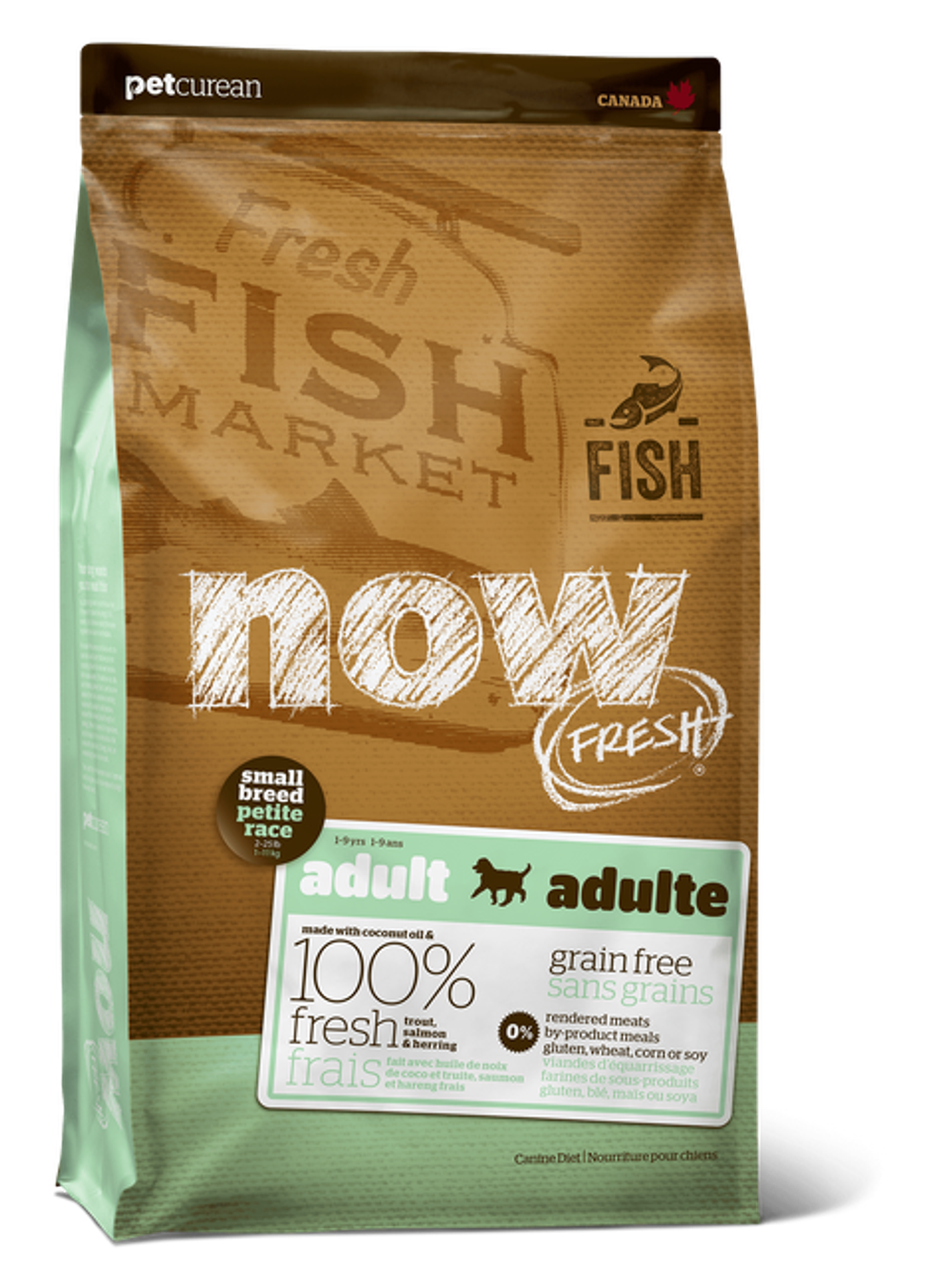 NOW FRESH  для Взрослых собак Малых пород с Форелью, Лососем и овощами (Fresh Small Breed Recipe Fish Grain Free ) 11,3 кг