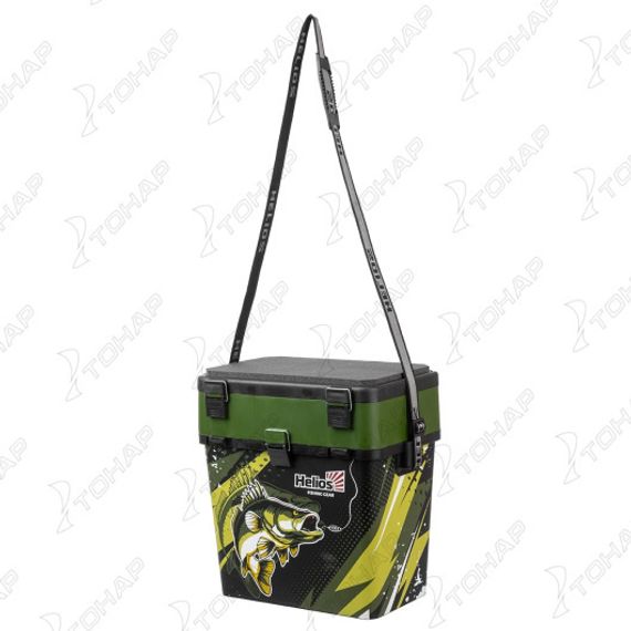 Ящик рыболовный зимний ZANDER хаки (HS-IML-19-H) Helios