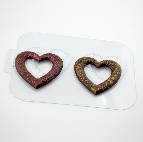 Форма для шоколада «Сердечные кольца»