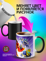 Кружка хамелеон детская "Ледниковый период белка и орех"