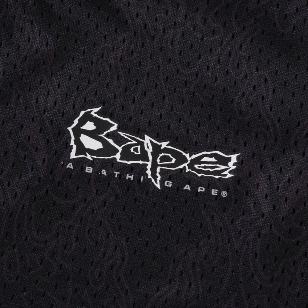 A Bathing Ape Flame Mesh Vest черный