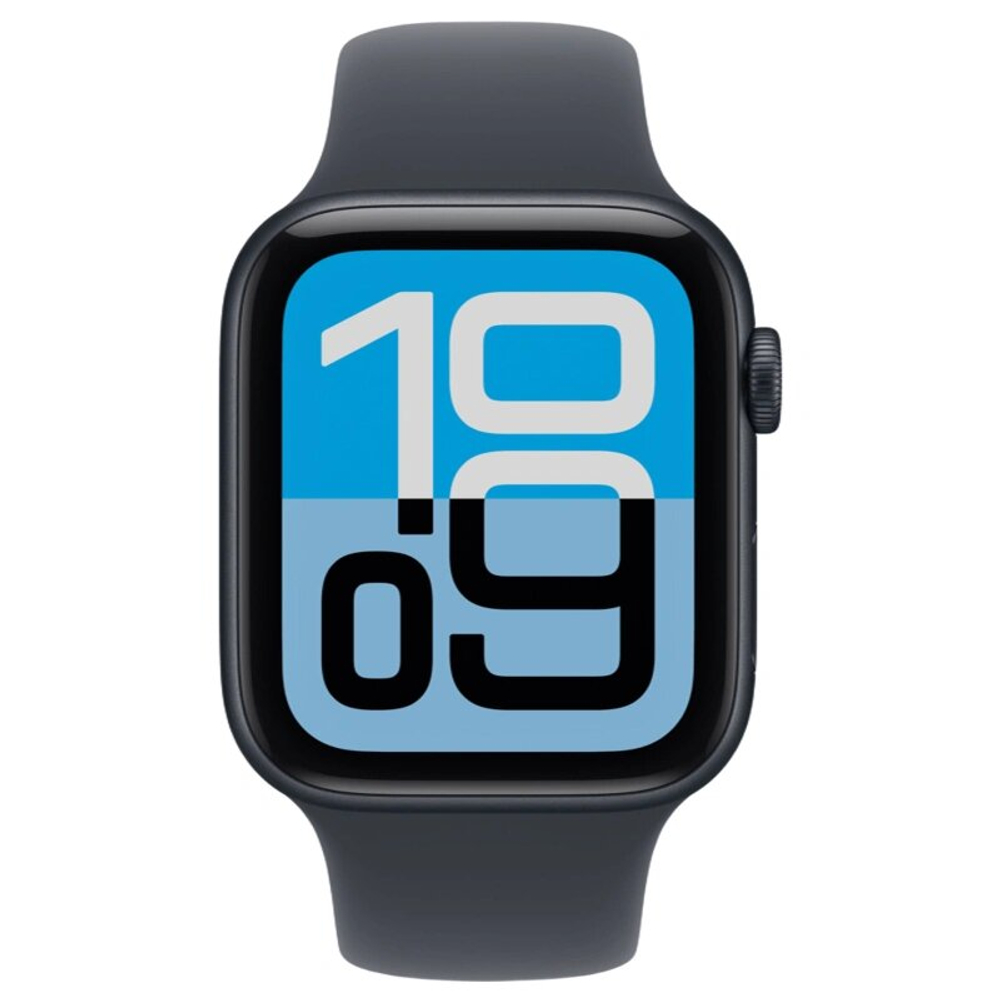 Умные часы Apple Watch SE 3 2025, 44 мм, алюминий цвета "Midnight", Sport Band "Midnight" размер S/M (MEHN4)