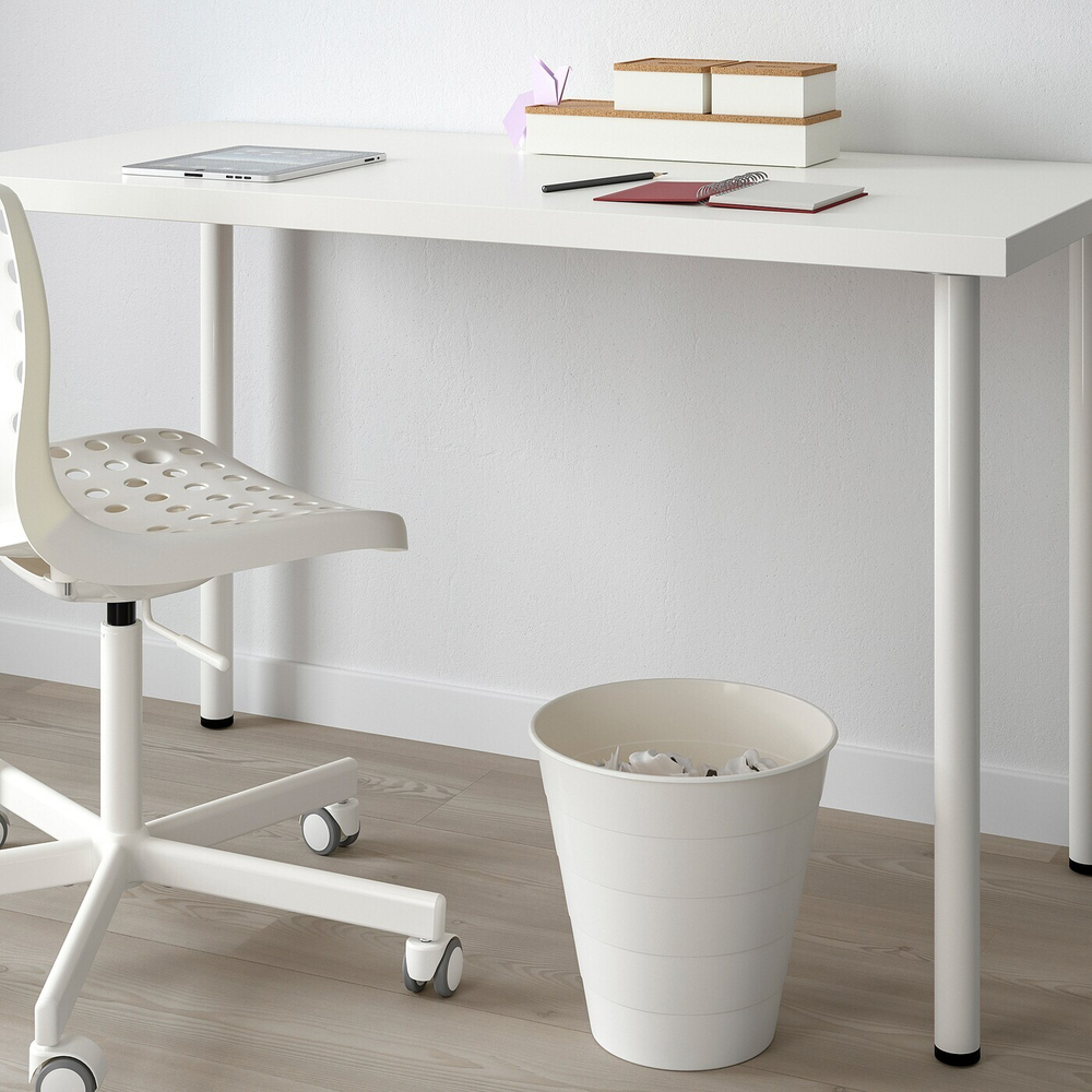 IKEA FNISS  (ИКЕА ФНИСС)  -  Корзина для мусора, белая, 10 л