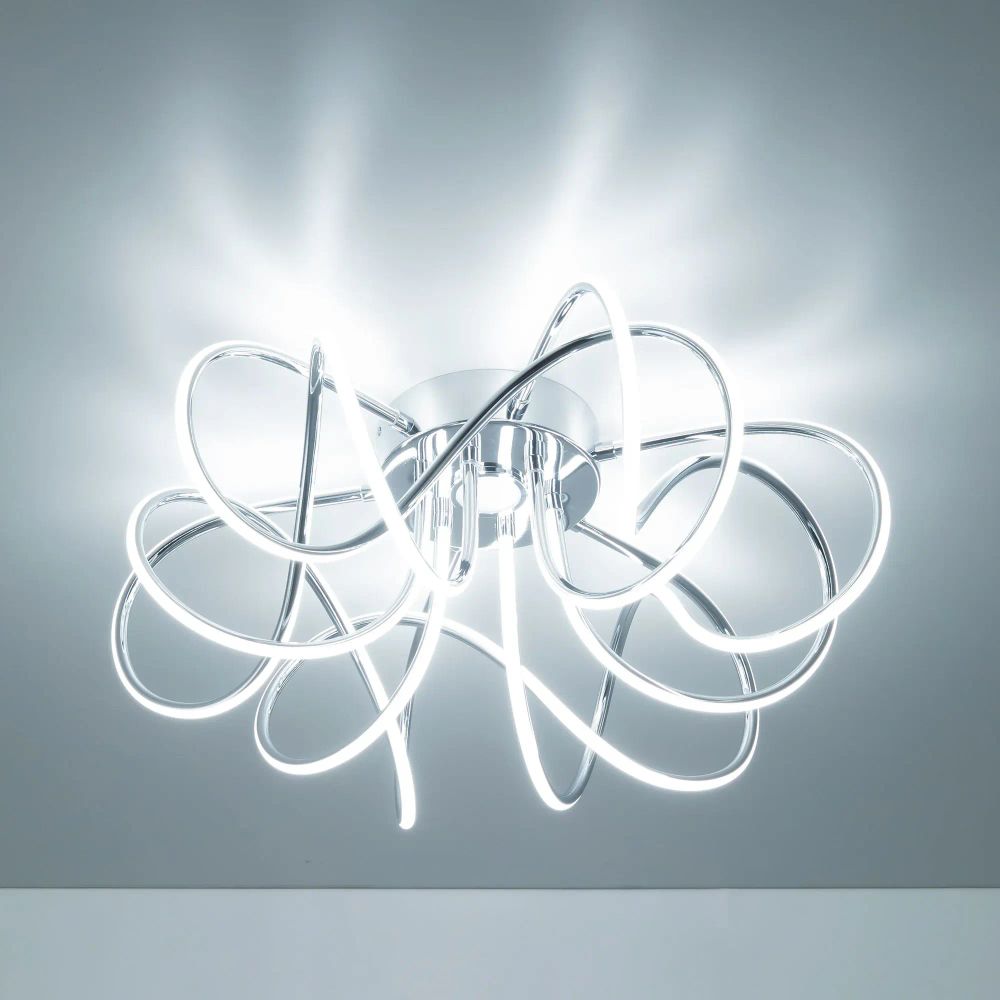 Citilux Мишель CL229161 RGB Люстра светодиодная с пультом Хром