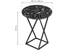 Журнальный столик Аданна 48х62 кофе