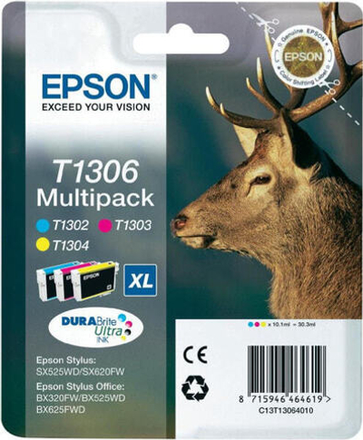 Epson Stag Multipack 3-colours T1306 DURABrite Ultra Ink C13T13064010