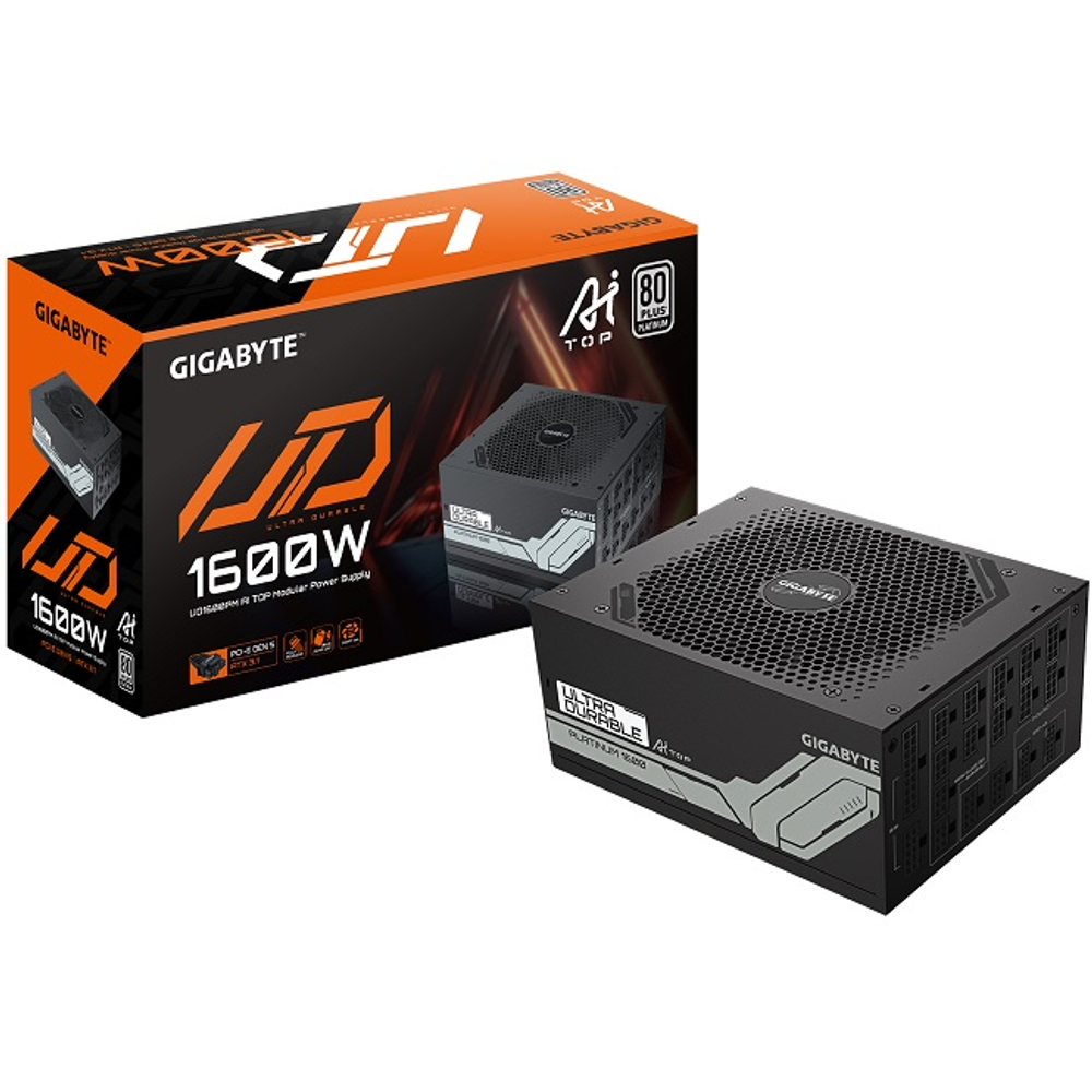Блок питания ASUS 1600W UD1600PM PG5 AI TOP, модульный, 120 mm, 16 Pin PCIe 5.0, 80 PLUS Platinum (9JUD1600PM-EU-G10)