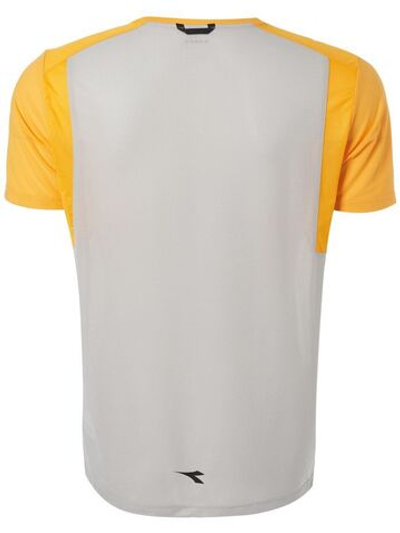 Мужская теннисная футболка Diadora SS T-Shirt Clay - oyster mushroom/saffron