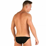 Хлопковые трусы-слипы с заниженной посадкой (Размер: M) (Цвет: аквамариновый)