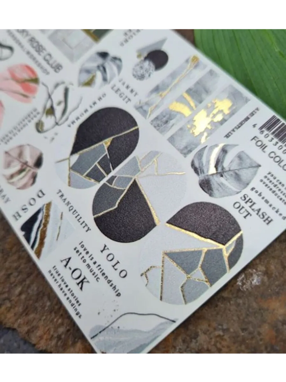 Lucky Rose Слайдеры наклейки для ногтей Foil 111