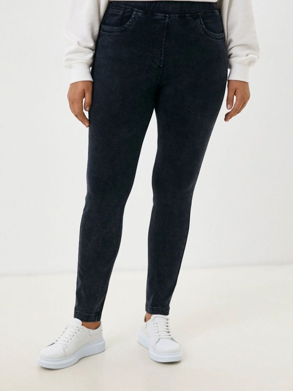 Джеггинсы утепленные больших размеров