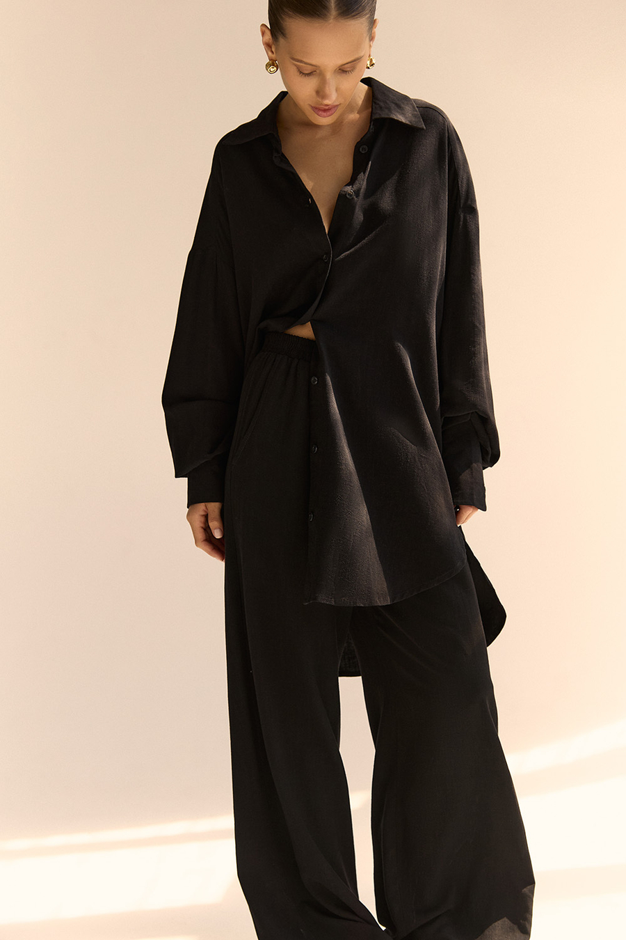 Штаны на резинке MYKONOS Чёрный