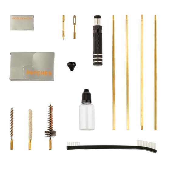 Набор для чистки Helios кал. 5,6мм 12 предм., плас. кор. HS6052-22