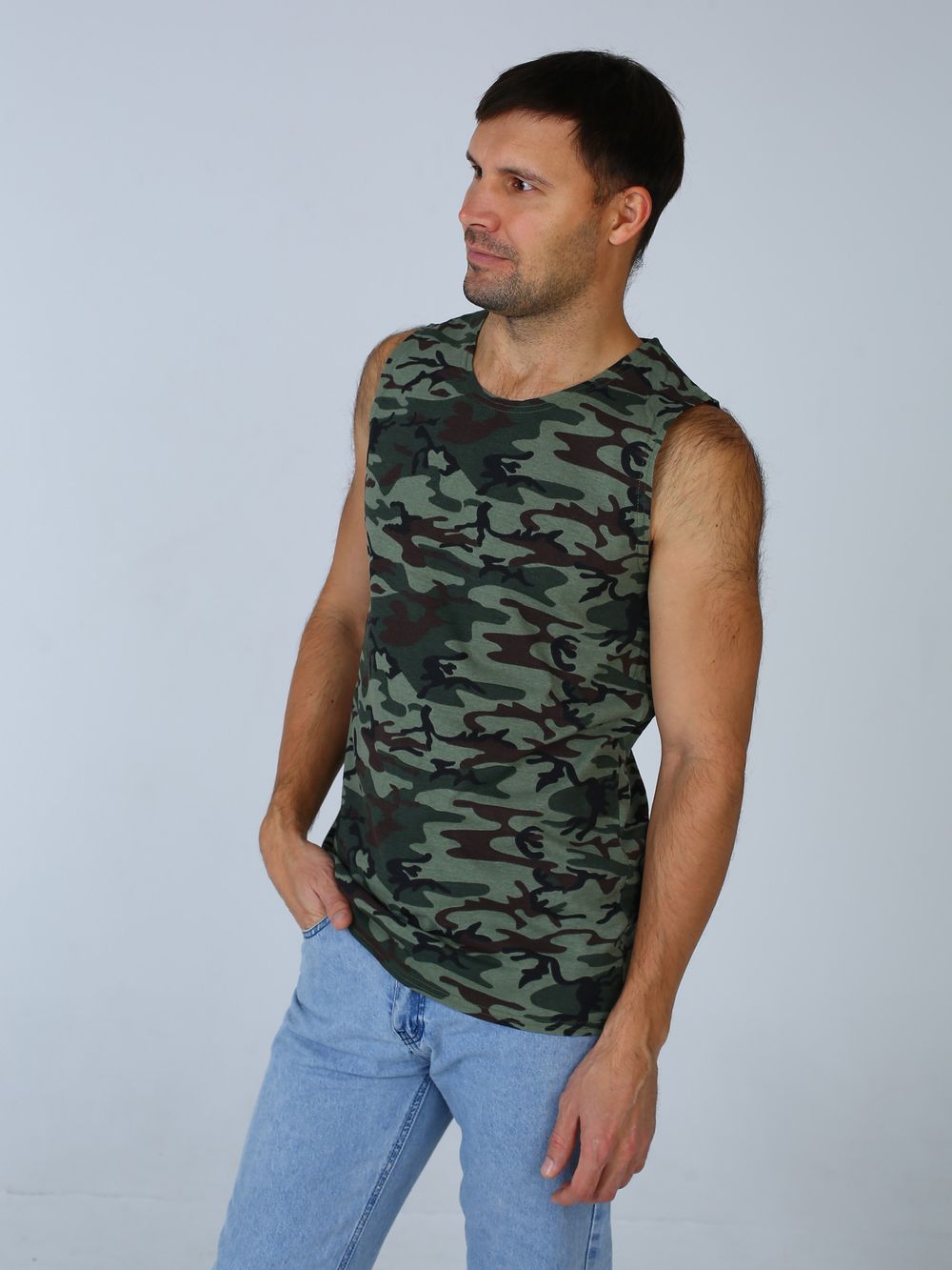 С-500 Майка тельняшка/комуфляж