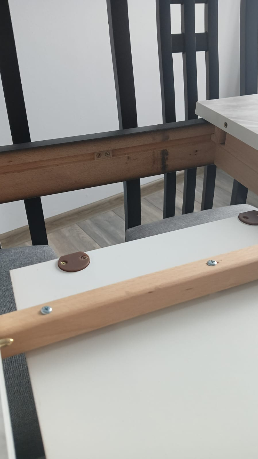 Стол М-City DISAUR Tme-6931 Mbh Белый мрамор Sweden, Bb Темный Орех