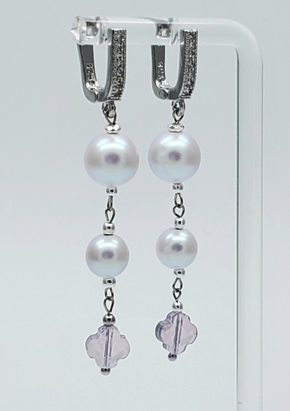 91001929 Серьги Selena Pearls