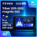 Teyes CC2 Plus 9"для Renault Triber, Nissan Magnite 2019-2021 (прав)