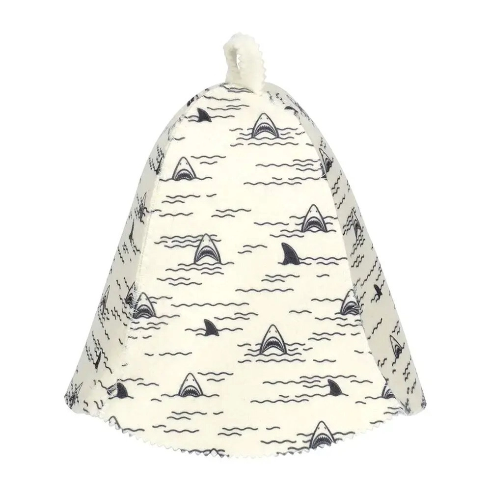 Шапка для бани и сауны «Акулы» «Банные штучки»