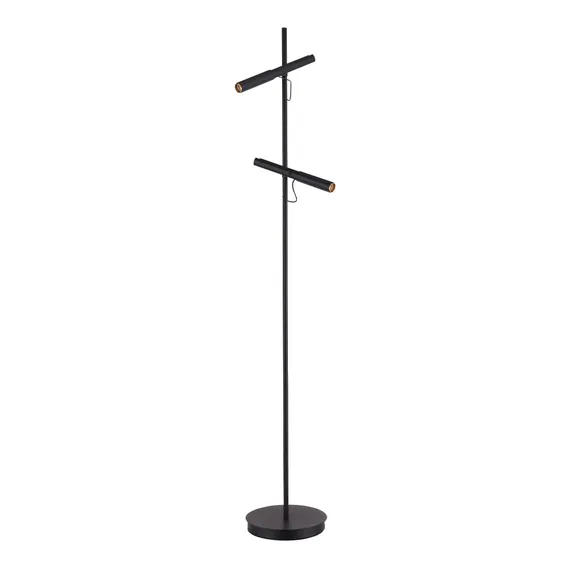SL6210.405.02 Светильник напольный ST-Luce Черный/Черный, Золотистый LED 2*3W 3000K LILT