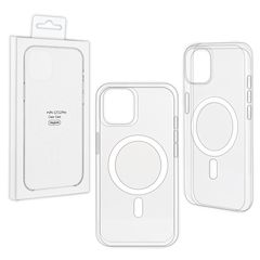 Силиконовый чехол с магнитом (MagSafe + анимация NFC) для iPhone 12, 12 Pro (6.1