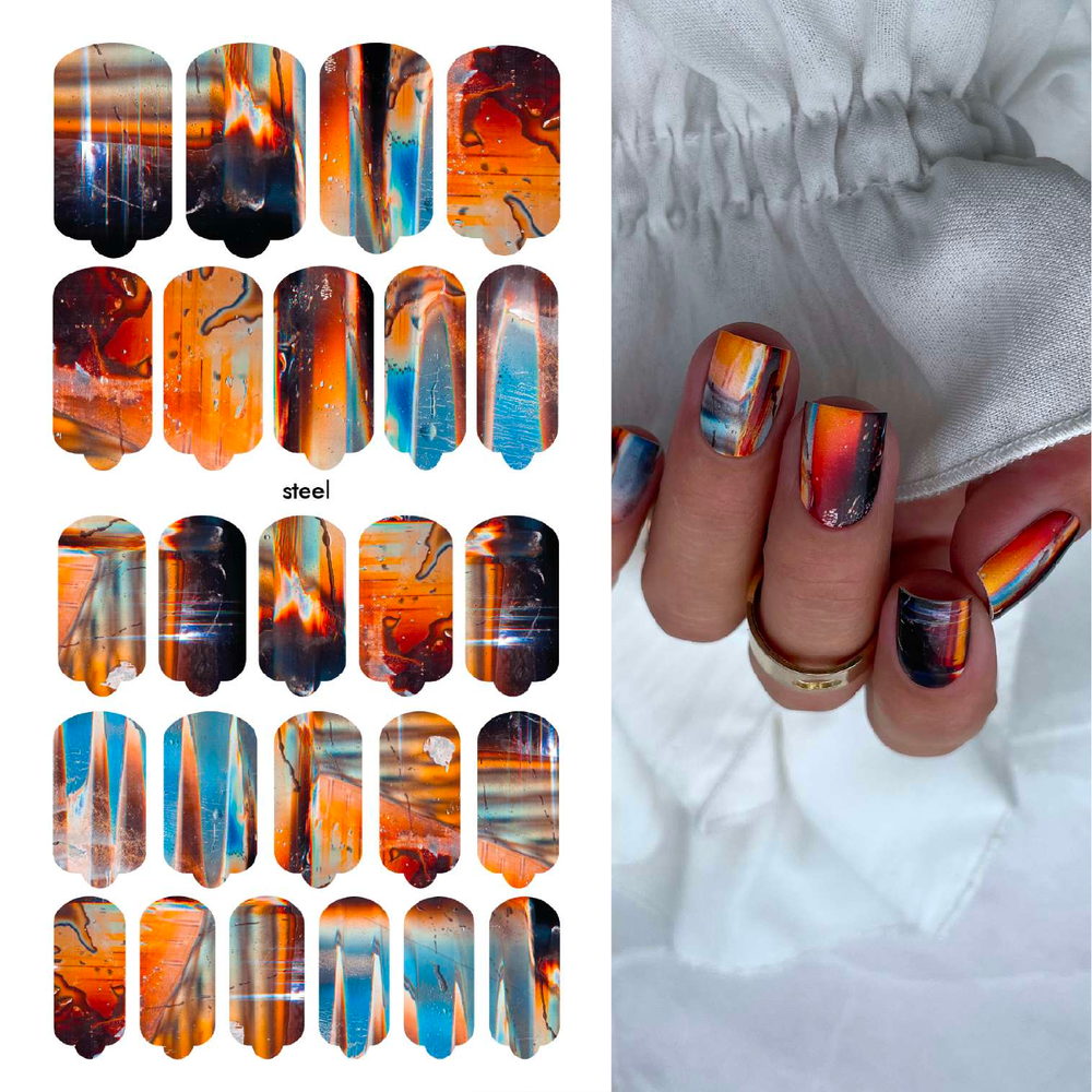 Пленки для маникюра Provocative Nails steel