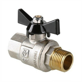 Кран шаровой внутренняя / наружная резьба, ручка бабочка VALTEC PERFECT 1/2*