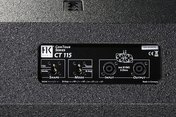 HK AUDIO CT 115 CONTOUR Mid/High пассивная АС, 1400Вт, динамик 15 дюймов
