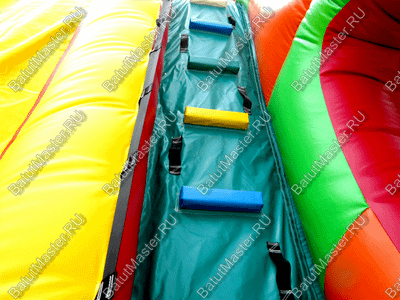 Батут-горка "Дракон 3" с шипами, два входа 11*6*8,5 м