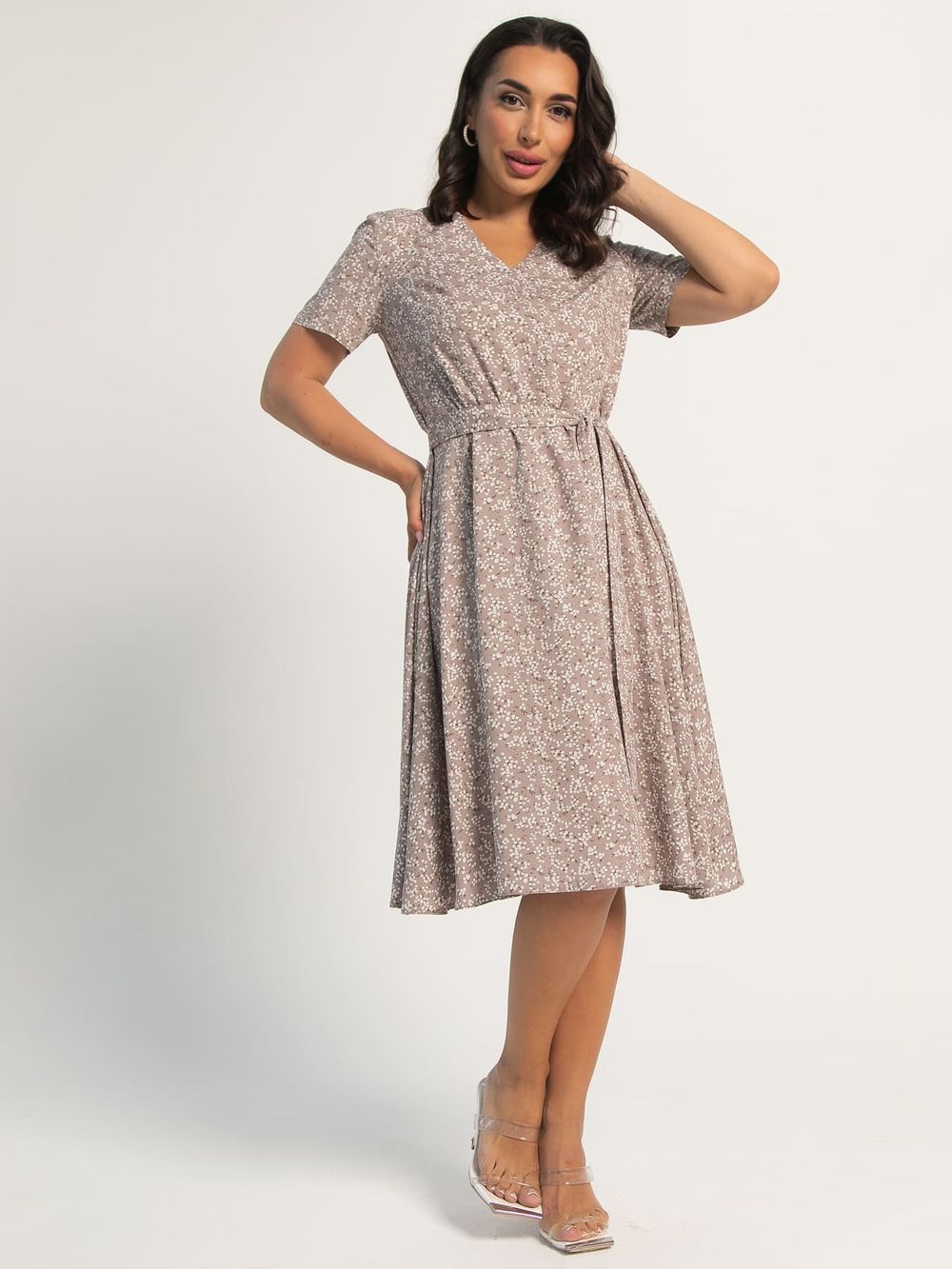 Платье Мисс Романтика (кофе с молоком) П16064-25М LT Collection