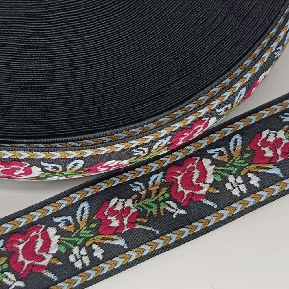 Тесьма жаккард, ш. 3см.