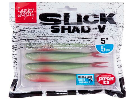 Слаги LJ 3D Series SLICK SHAD-V 5.0in (12,7) Z23 5шт.