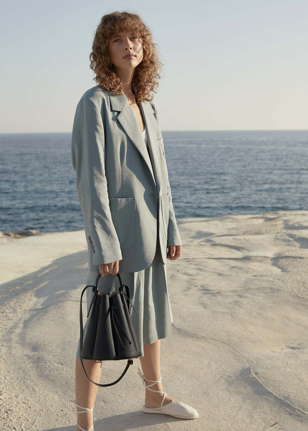 Сумка Polene Numéro Huit EDITION TEXTURED BLACK