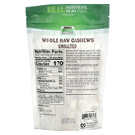 NOW Foods, Real Food, цельные сырые кешью, несоленые, 284 г (10 унций)