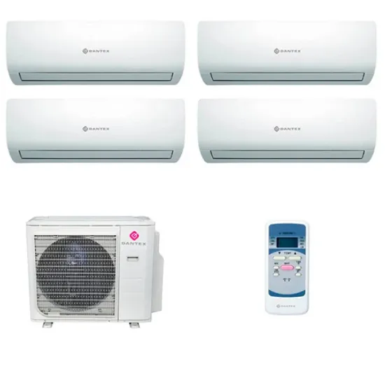 Мультисплит система на 4 комнаты Dantex RK-M07C3N x 4 / RK-4M28HM3E-W