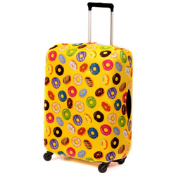 Чехол для чемодана Fancy Armor Пончик в желтом, размер S (40-58 см)